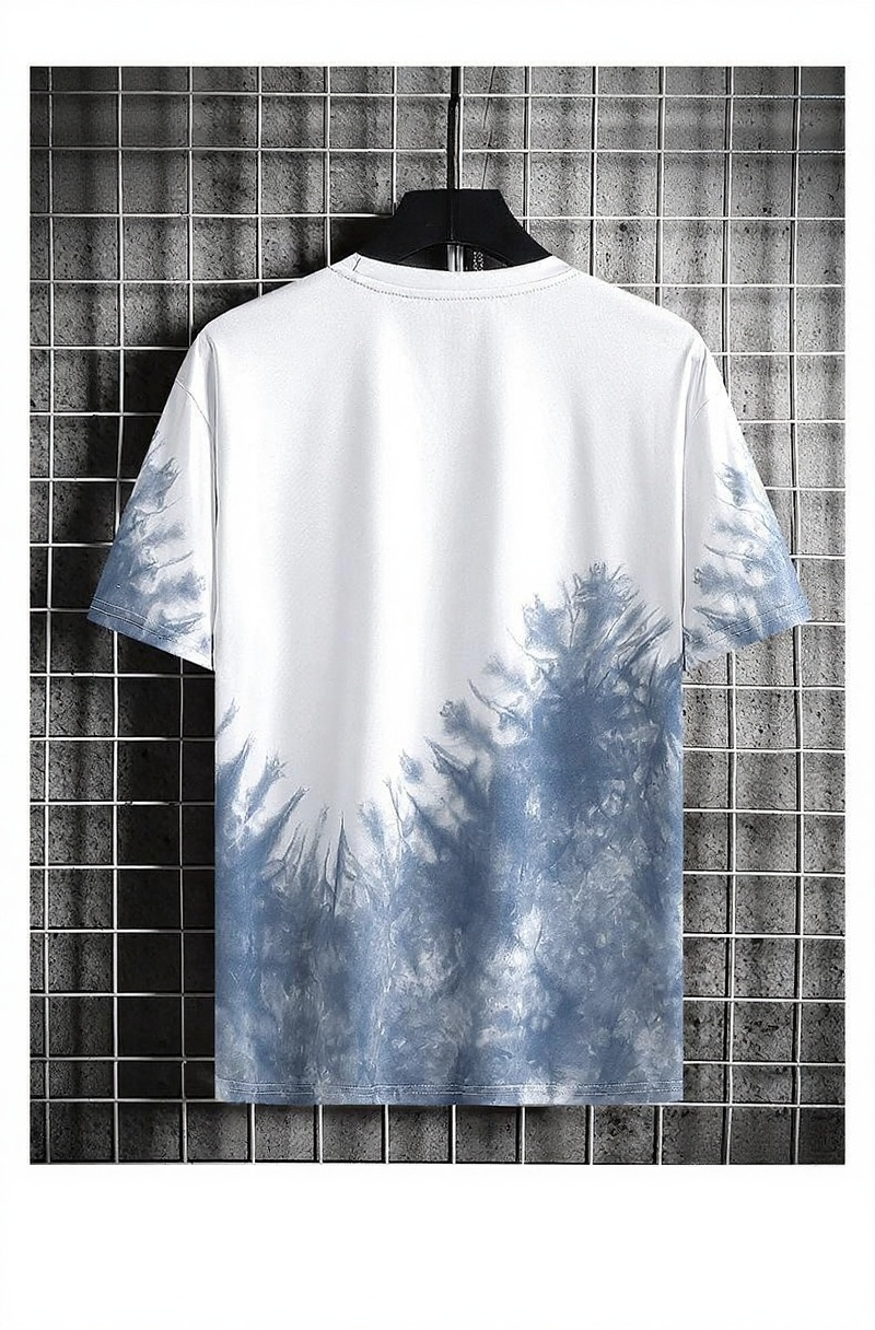 한국 스타일 슬림핏 남자 티셔츠 옆모습