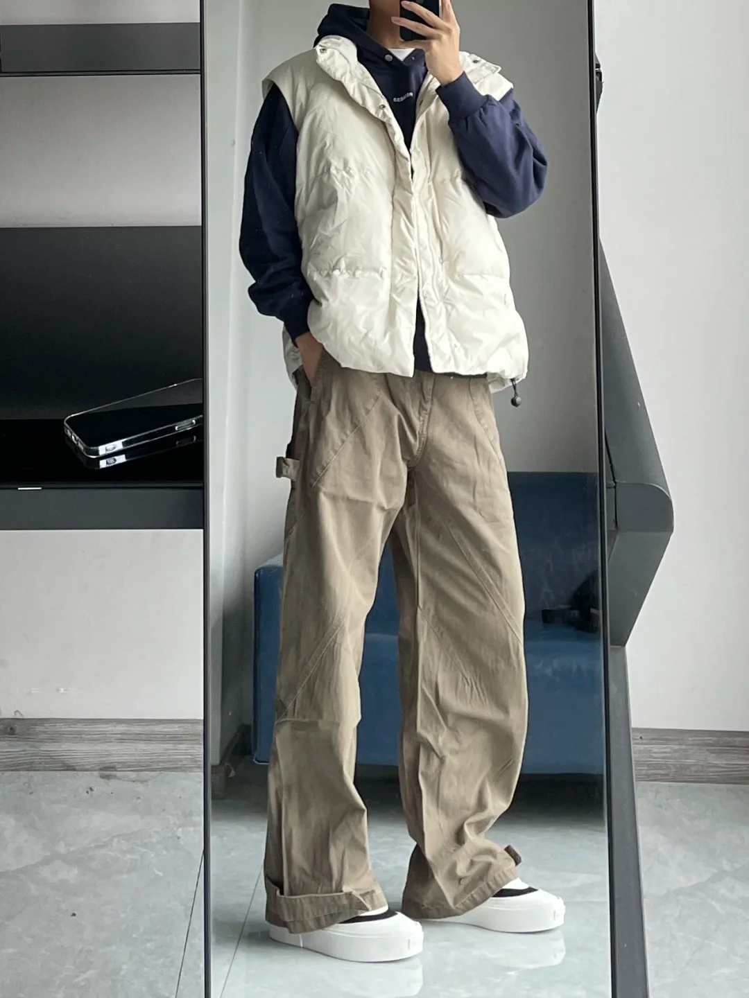 Men's straight pants khaki overalls men's pants men's style