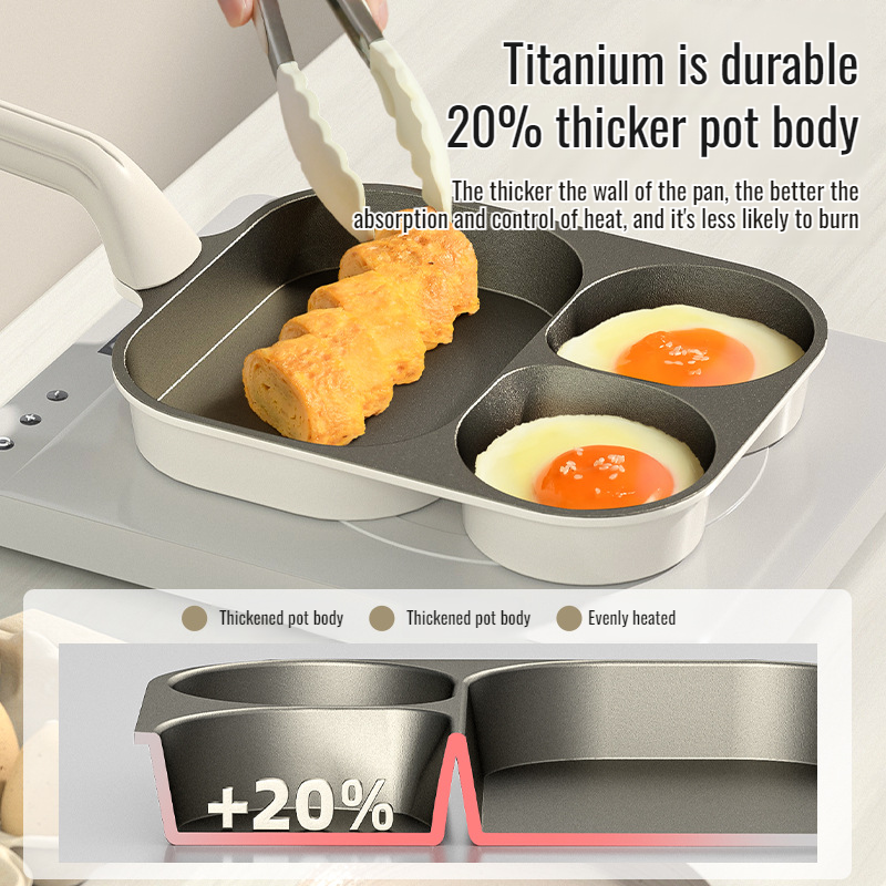 3 in 1 frying pan Home breakfast pan omelette pan