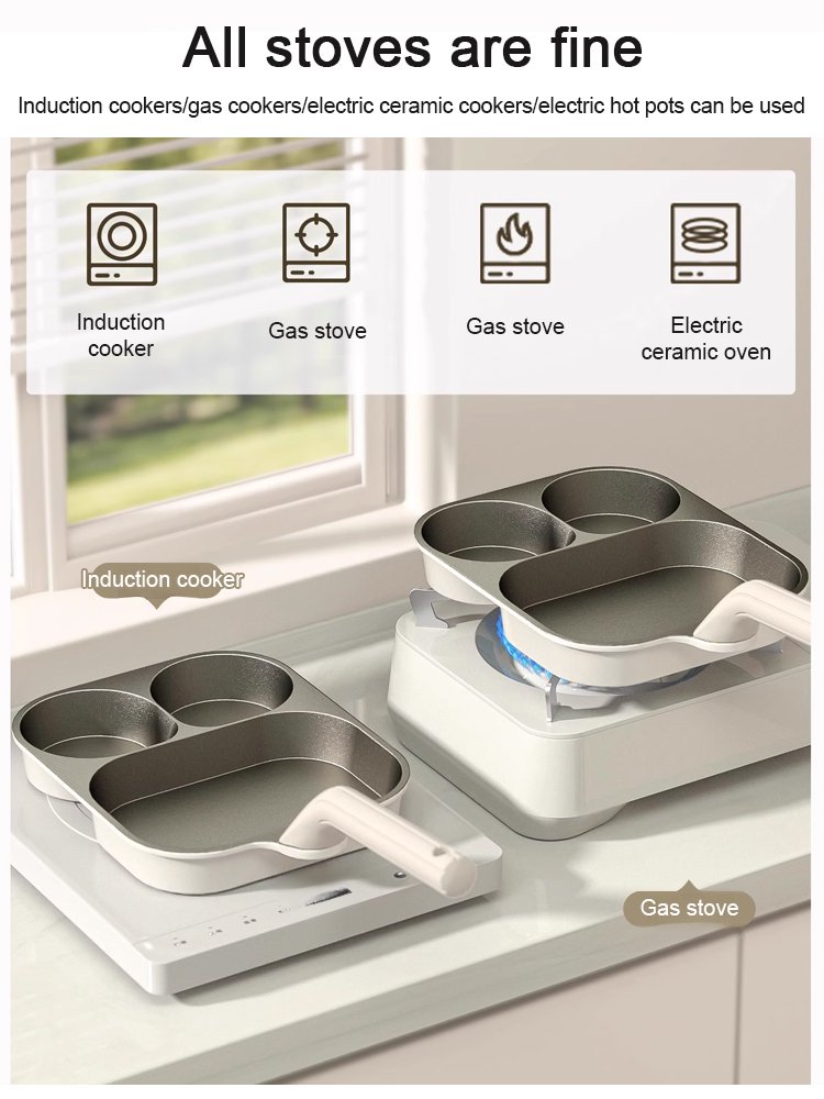 Uncoated partitioned healthy pot,Hand-forged nutritious non-stick pot