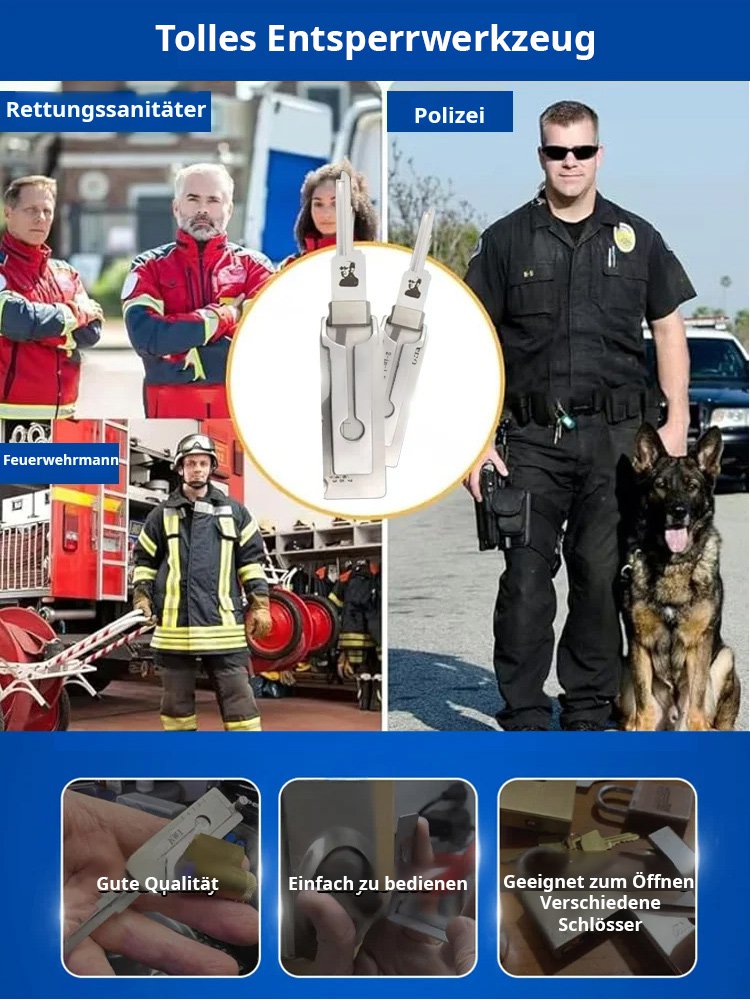 【Hausgebrauch Diebstahlsicherung✨】Kann in 3 Sekunden alle Türschlösser öffnen✨