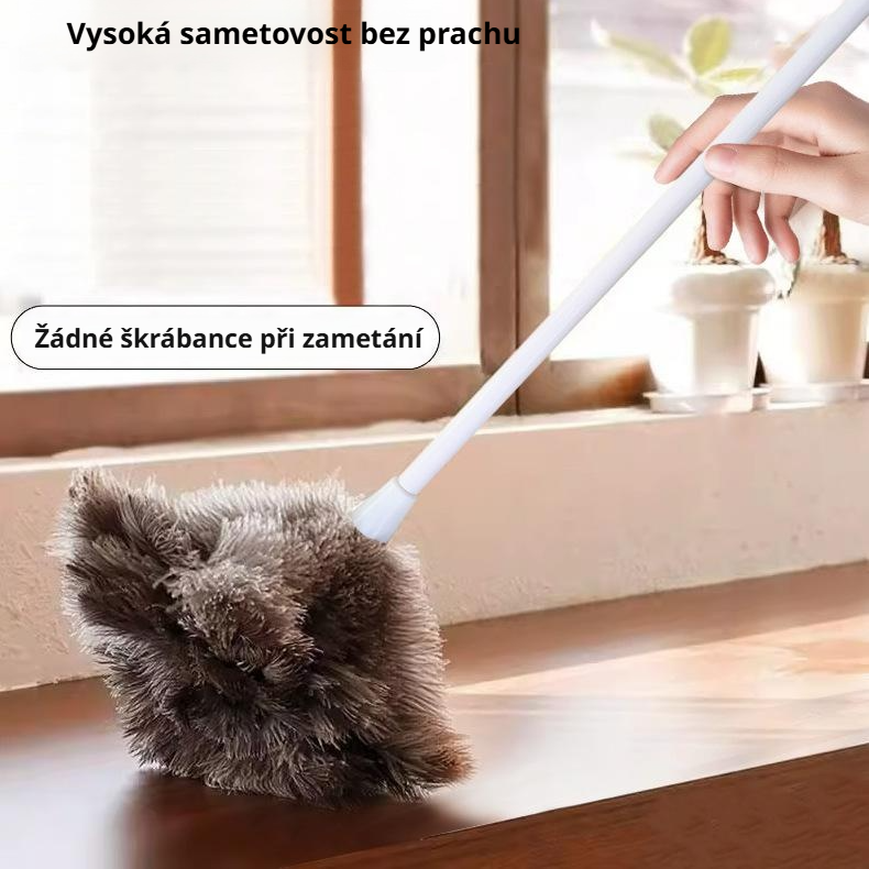 Oprašovač z pštrosího peří jako nástroj na odstraňování prachu