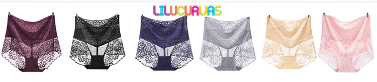 Detalle del encaje fino en braga de talle alto femenina