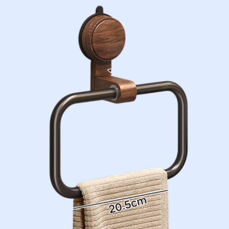 Walnut towel rack