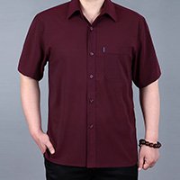 薄手Tシャツ　半袖シャツ　中年　老人　夏用快適通気　お父さん　ポロシャツ　お父さんにプレゼント