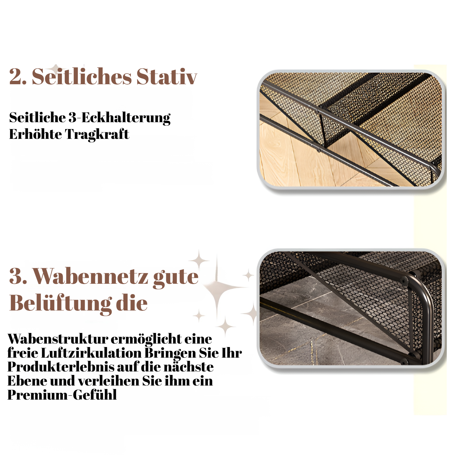 Schuhregal unter dem Bett für leicht zugänglichen Stauraum