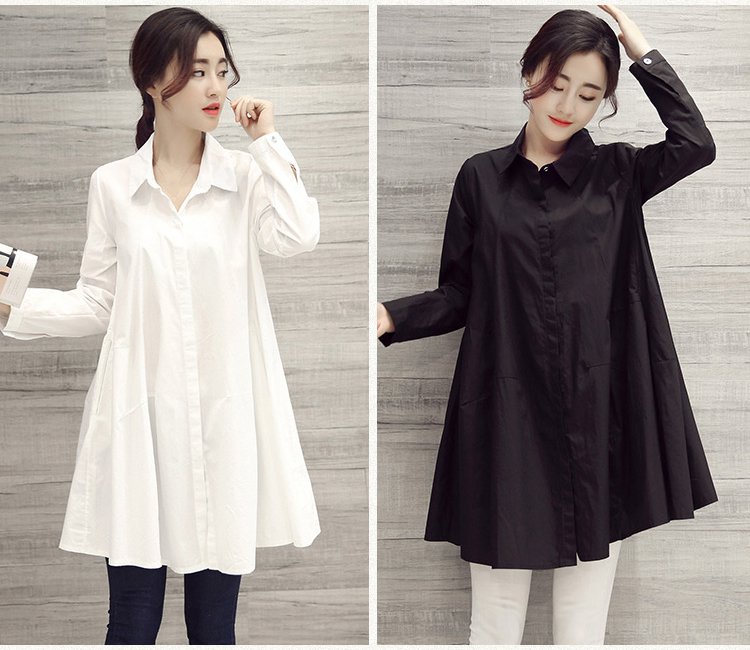 เสื้อเชิ้ตเดรสตัวยาว&nbsp;
