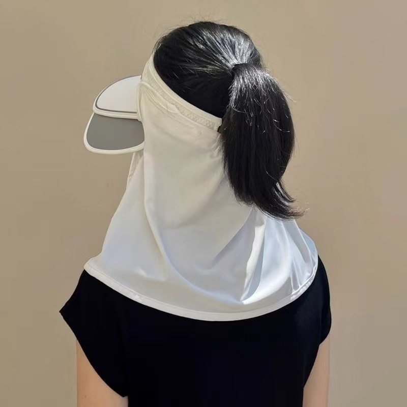 遮陽帽防曬帽子大檐空頂户外騎行太陽帽男女