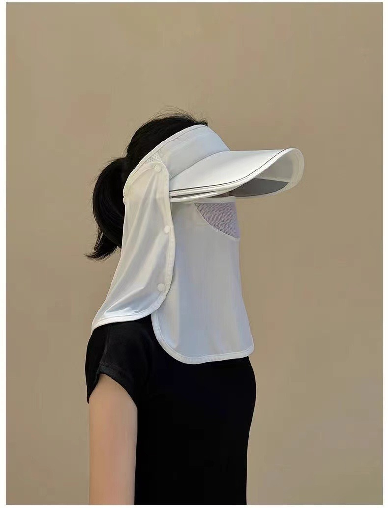 남성용 자외선 차단 모자 바이크 활동 중 이미지