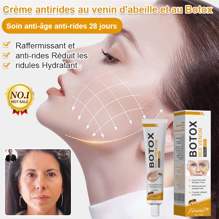 Crème de soin pour le visage au venin d'abeille