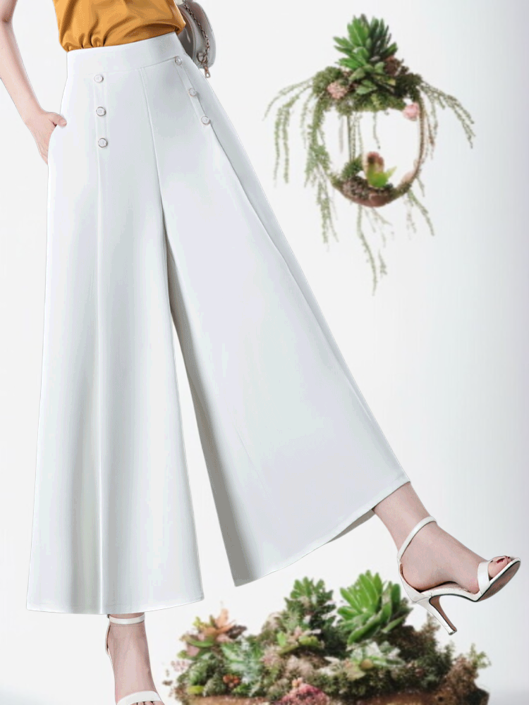 美脚ワイドパンツ