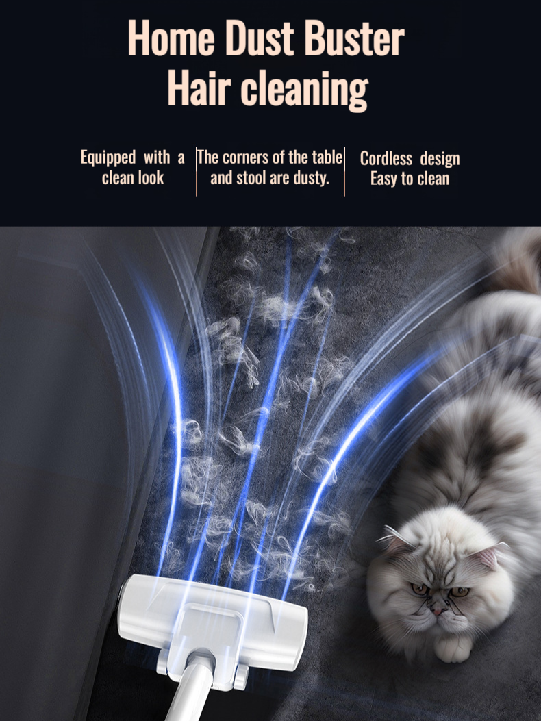 Home Portable Big Suction Handheld Rechargeable Wireless Vacuum Cleaner