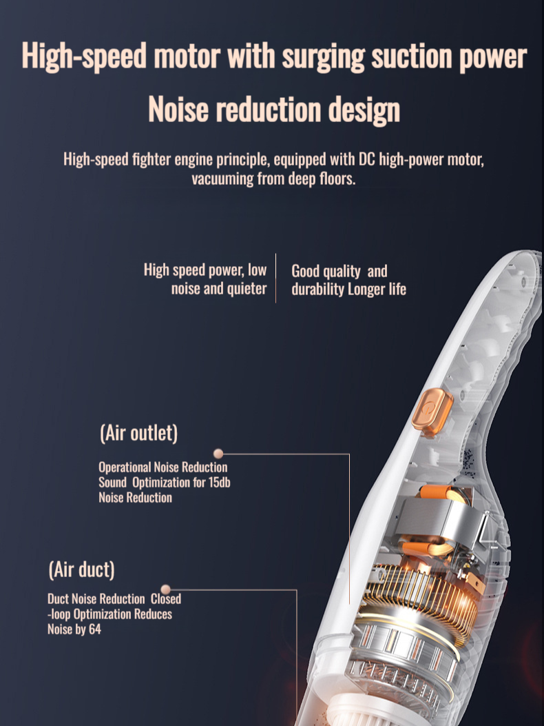 Home Portable Big Suction Handheld Rechargeable Wireless Vacuum Cleaner