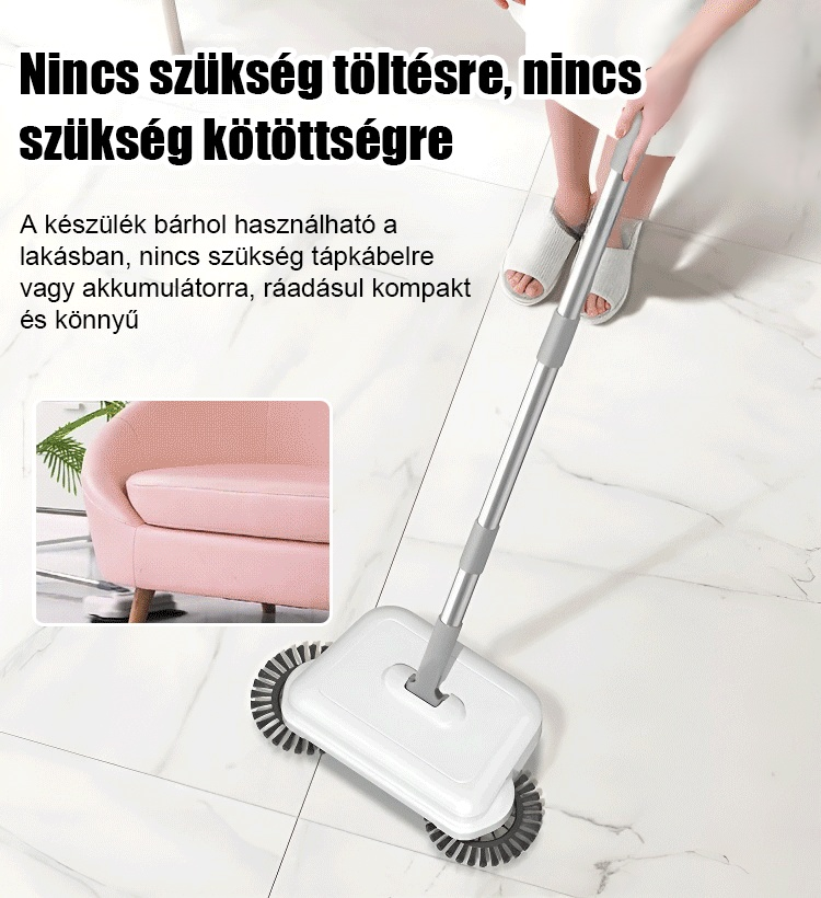 3 az 1-ben push kézi porszívó