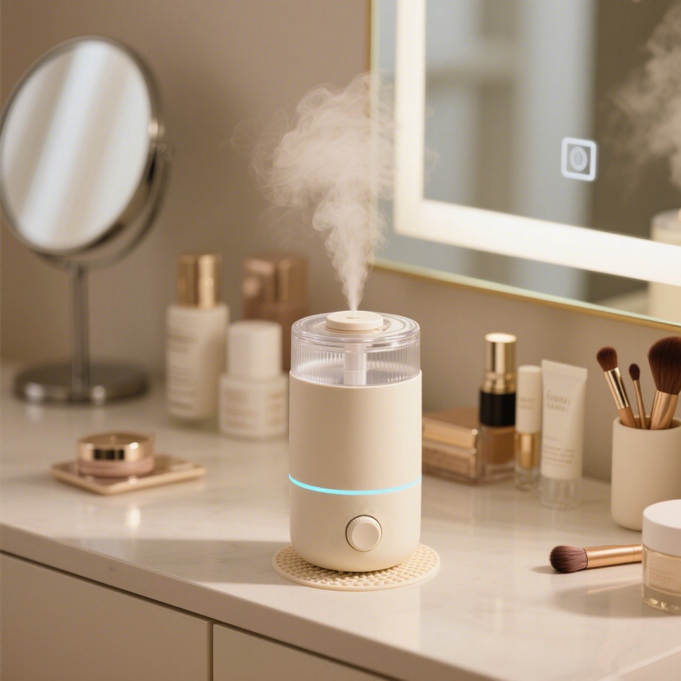 Chytrý domácí zvlhčovač v moderním interiéru