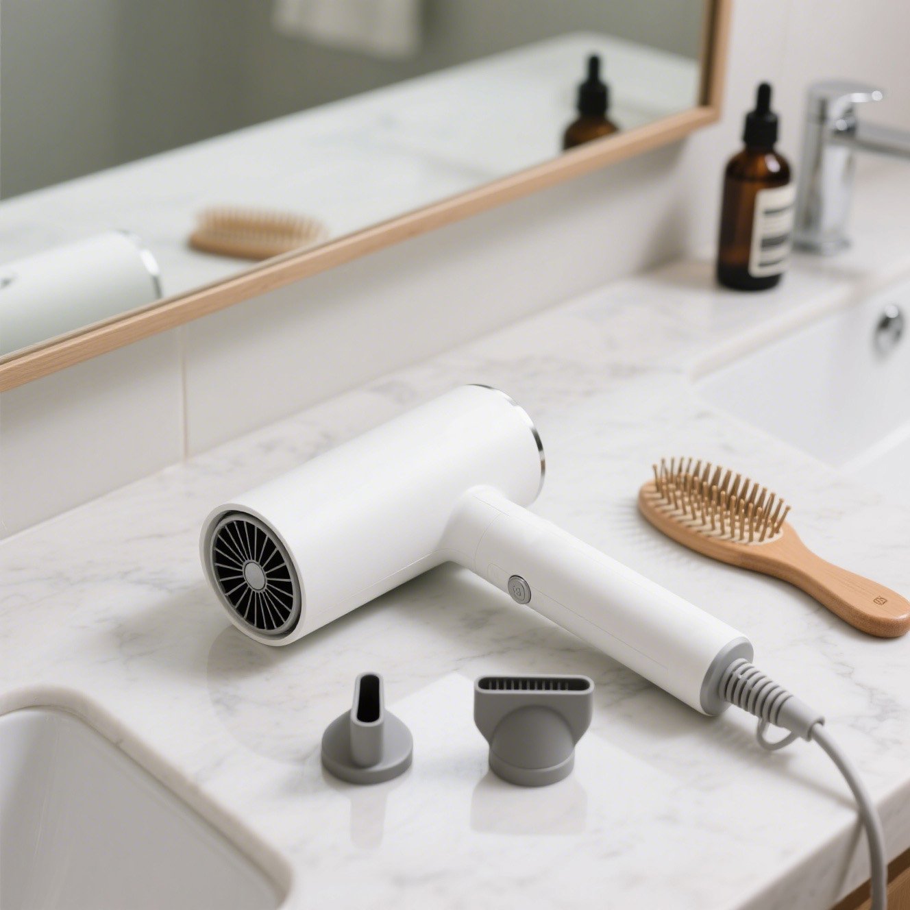 Föhn ionic cu reducere a electrizării părului