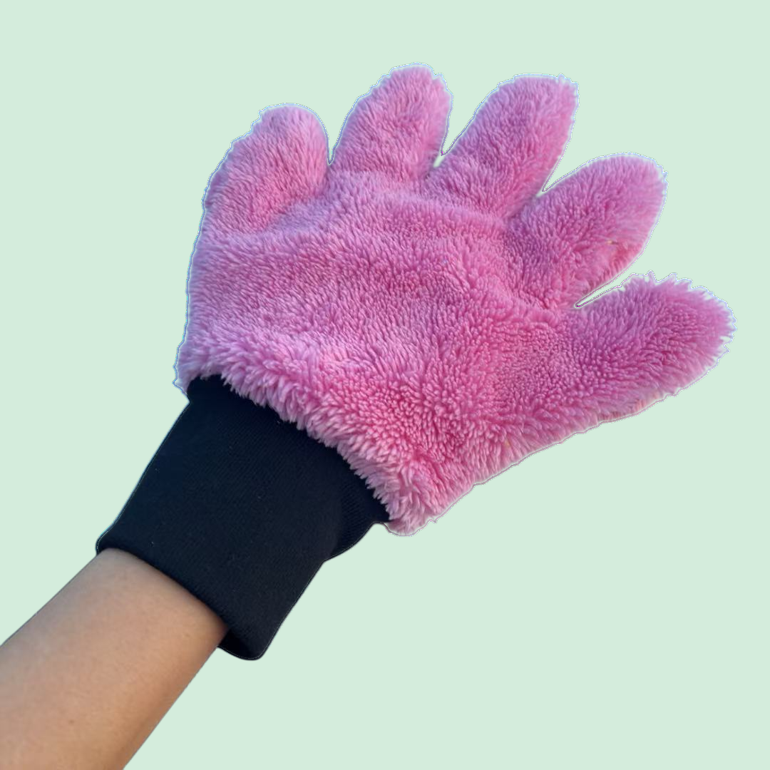 قفازات غسيل السيارات المصنوعة من الألياف الدقيقة لأدوات تنظيف السيارات