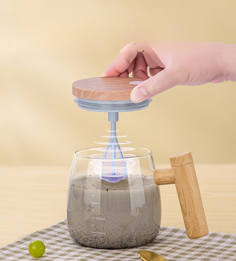 【One-button automatic stirring】 Smart electric instant cup