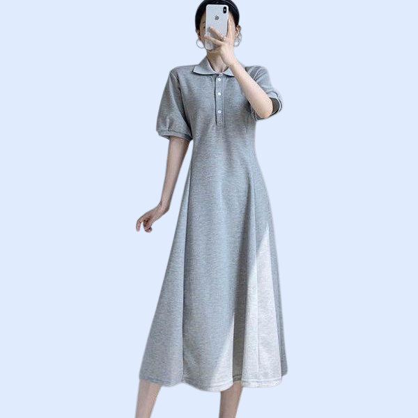 여름 신상 허리 슬림 반팔 원피스