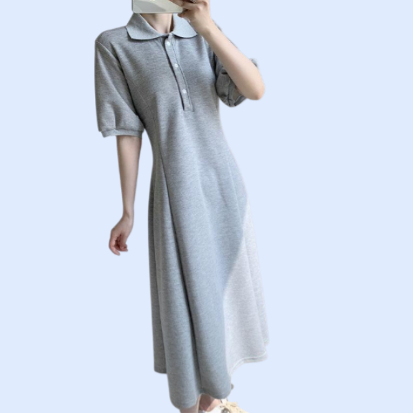 여름 신상 허리 슬림 반팔 원피스