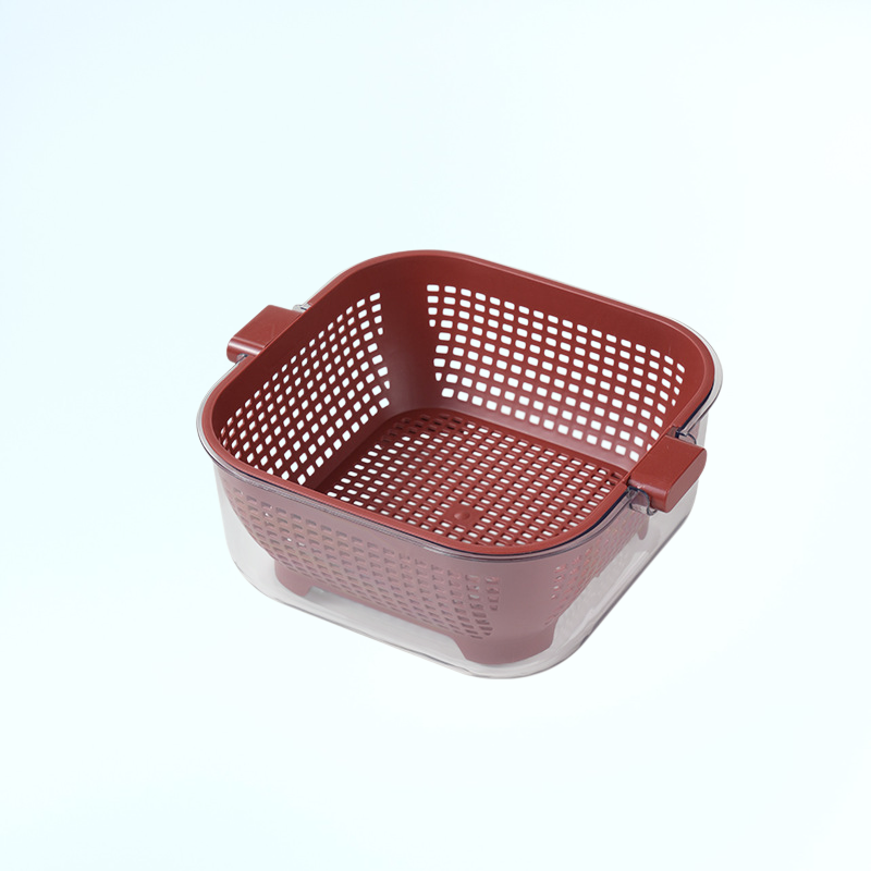 주방용 이중 배수 채반 세척 바구니