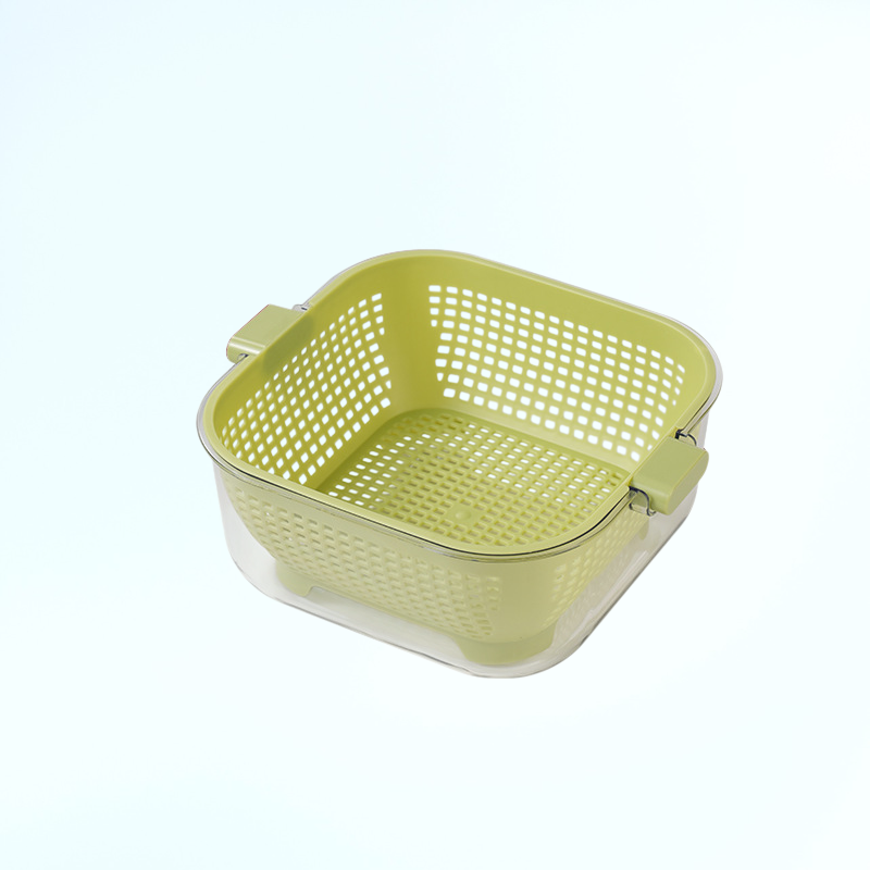 주방용 이중 배수 채반 세척 바구니