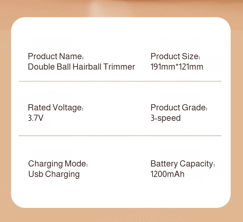 Ergonomic handle of Double-Sided Fabric Shaver
