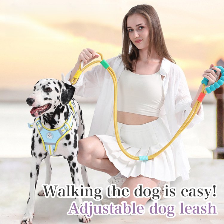 Giipet - Long Lead, Round Rope, Dog Leash, Sponge Handle, Lightweight, Suitable for Medium and Large