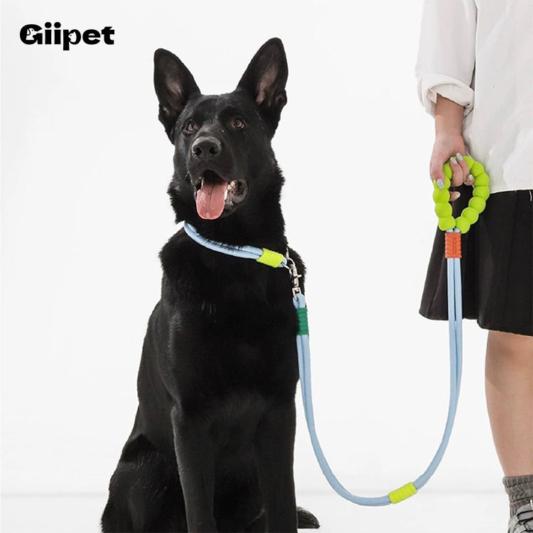Giipet - Long Lead, Round Rope, Dog Leash, Sponge Handle, Lightweight, Suitable for Medium and Large