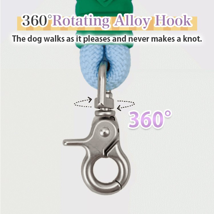 Giipet - Long Lead, Round Rope, Dog Leash, Sponge Handle, Lightweight, Suitable for Medium and Large