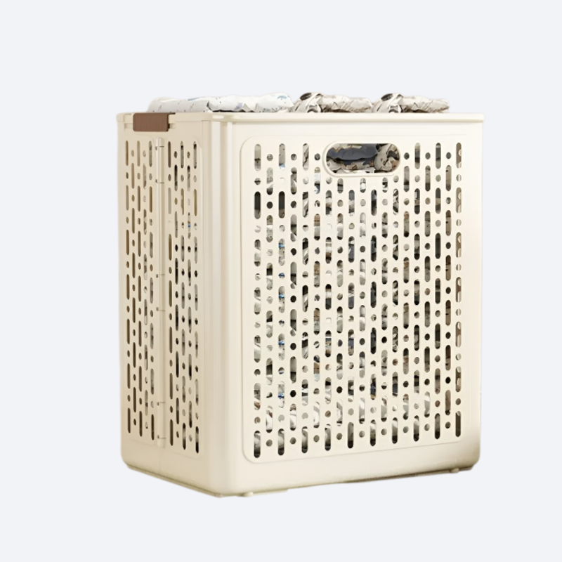 Foldable dirty clothes storage basket