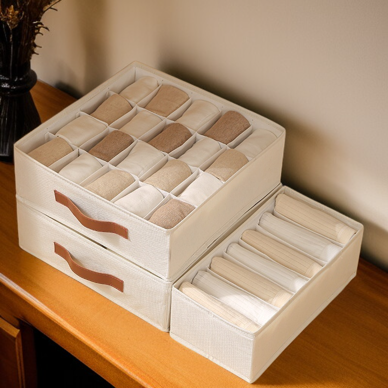 折り畳み可能分割下着収納ボックス