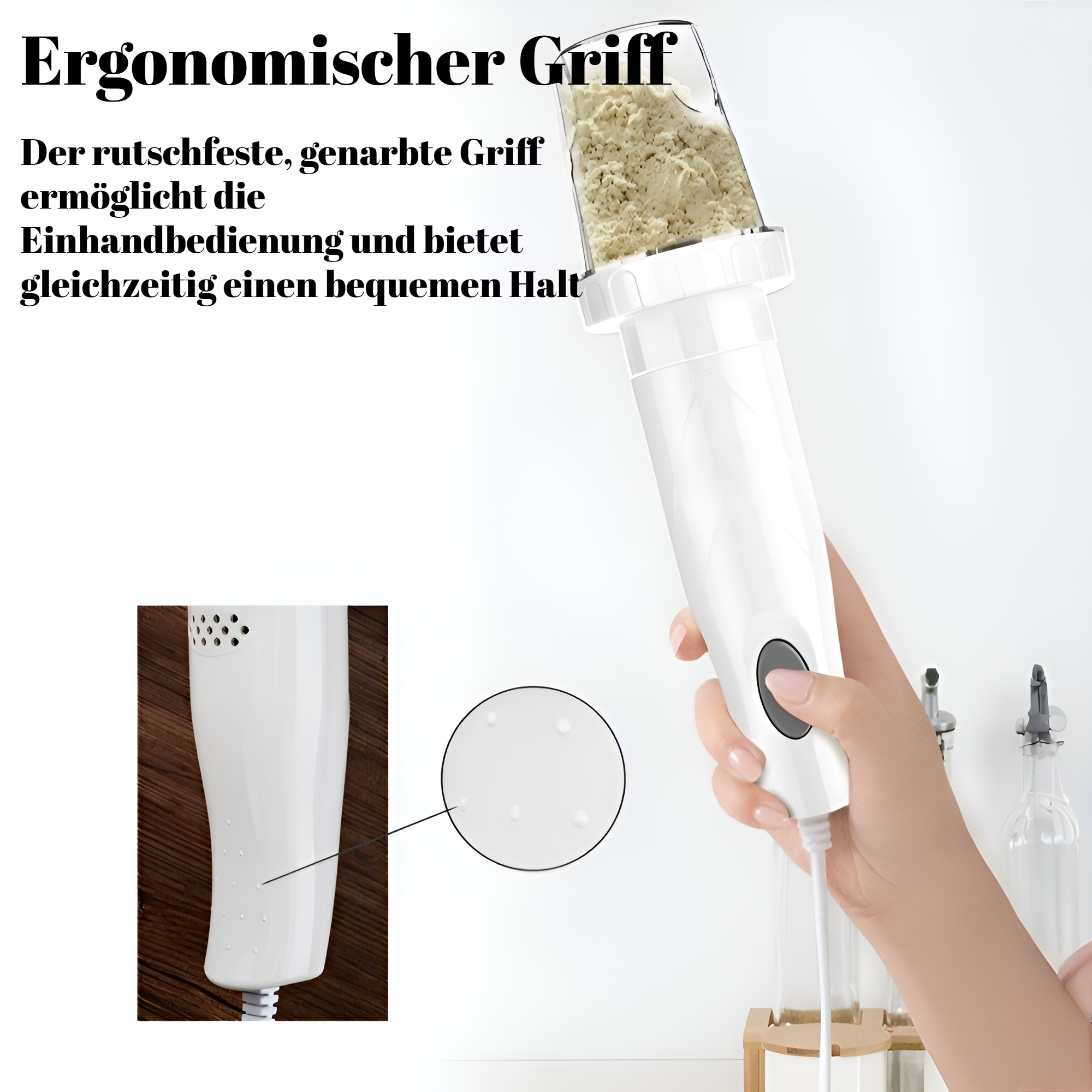 Handküchenmaschine mit ergonomischem Griff