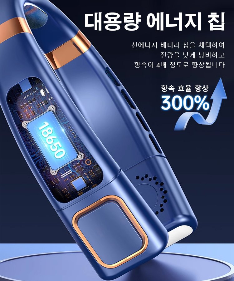 게으름뱅이 야외 휴대용 저소음 목걸이 에어컨 팬