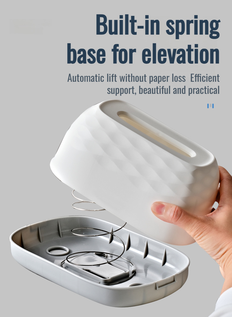 Decorative water ripple tissue holder for living room