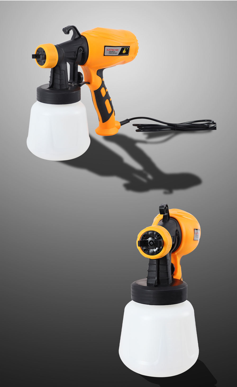 高性能ペイントスプレーガンの使用例