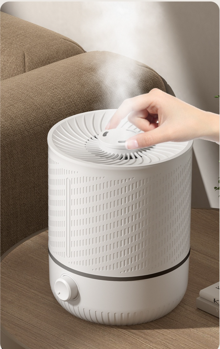 Cichy nawilżacz powietrza z dużą ilością mgły