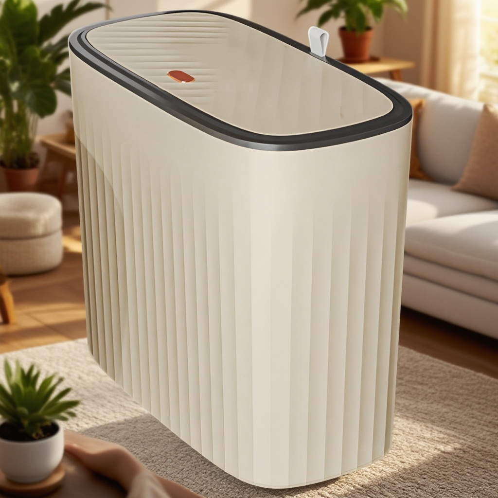 ひび割れたゴミ箱 家庭用高価値ゴミ箱 浴室トイレ 大容量ゴミ箱 カバー付き キッチン リビングルーム ゴミ箱 軽量 高級スタイル ゴミ箱