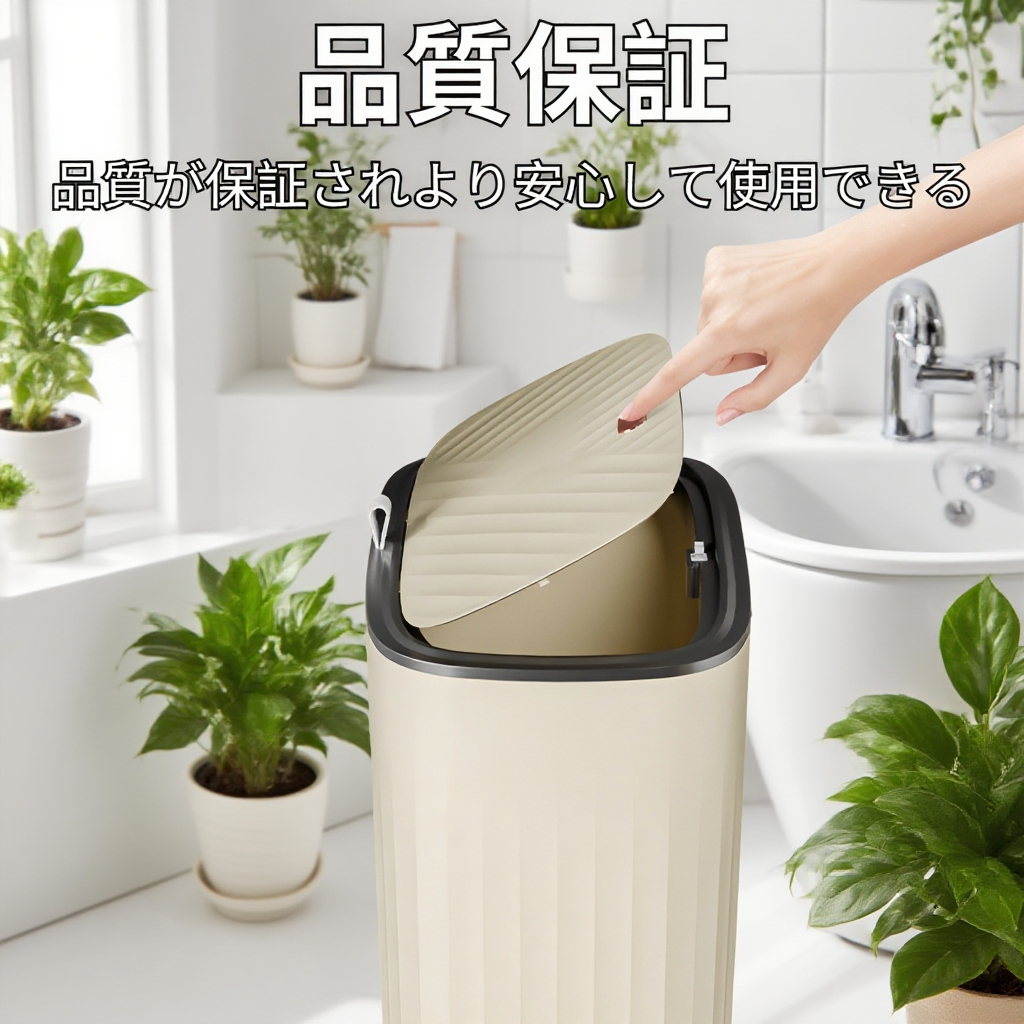 浴室やトイレに最適なスタイリッシュゴミ箱