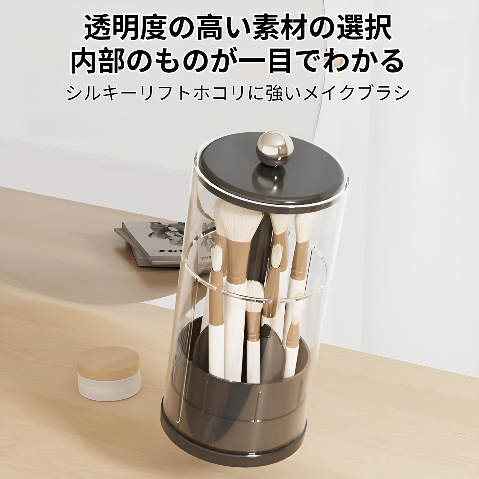 高級感あるクリームスタイル収納ボックスのディテール