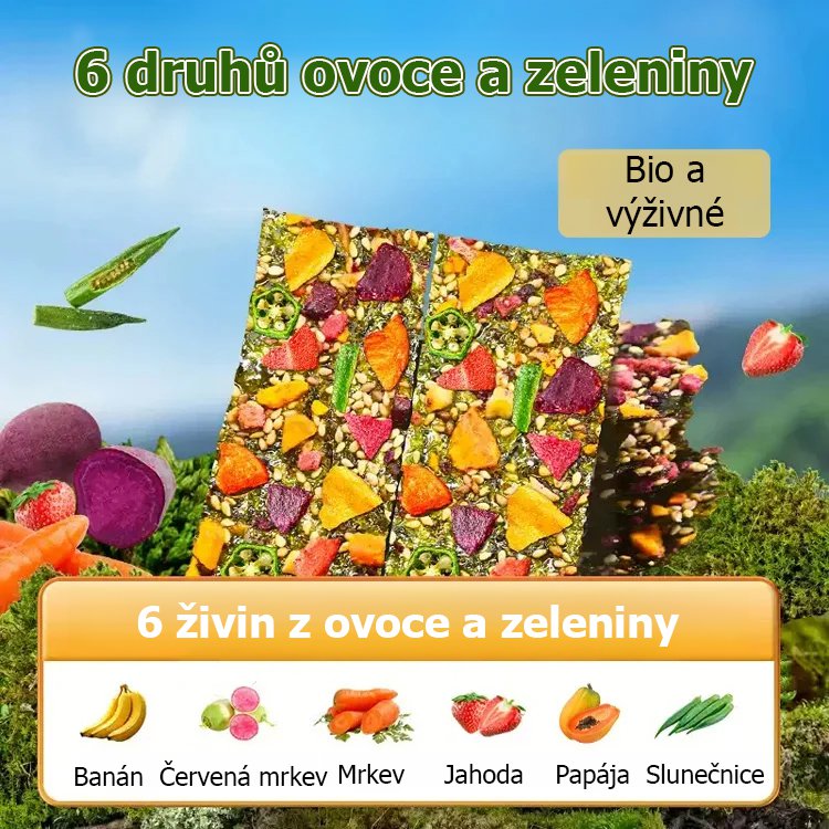 Výživné ovoce a zeleninové mořské řasy křupavé
