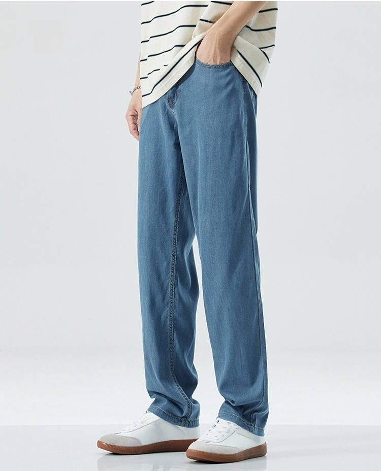 キレイめスタイルにも使えるストレートデニムパンツ