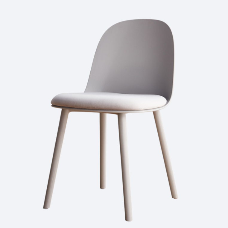 Simple plastic backrest chair for household use