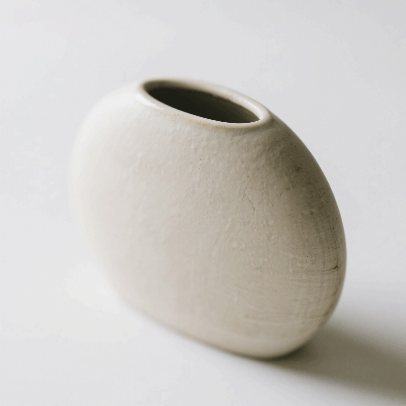 Elegáns kerámia lapos váza