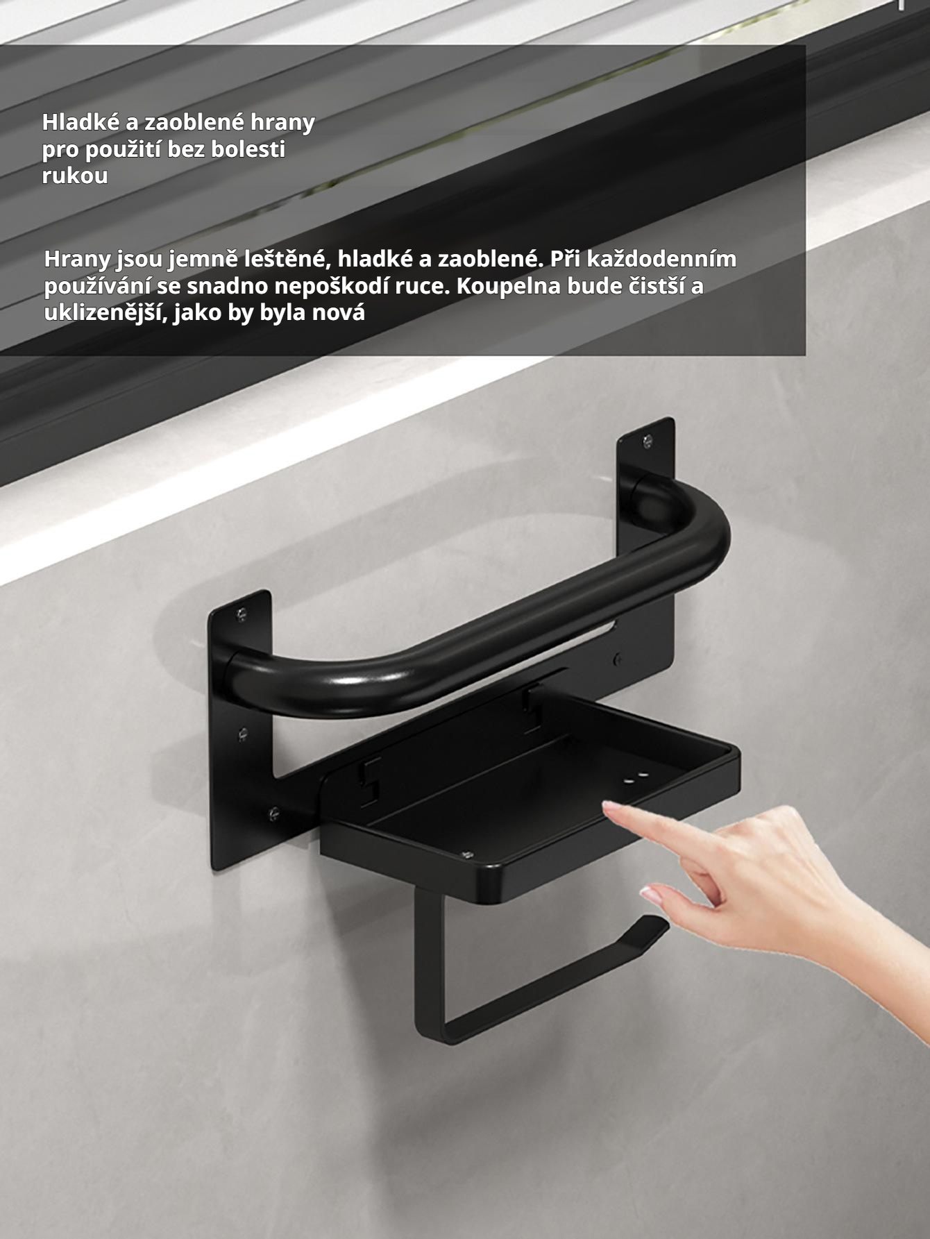 Praktický organizér do koupelny