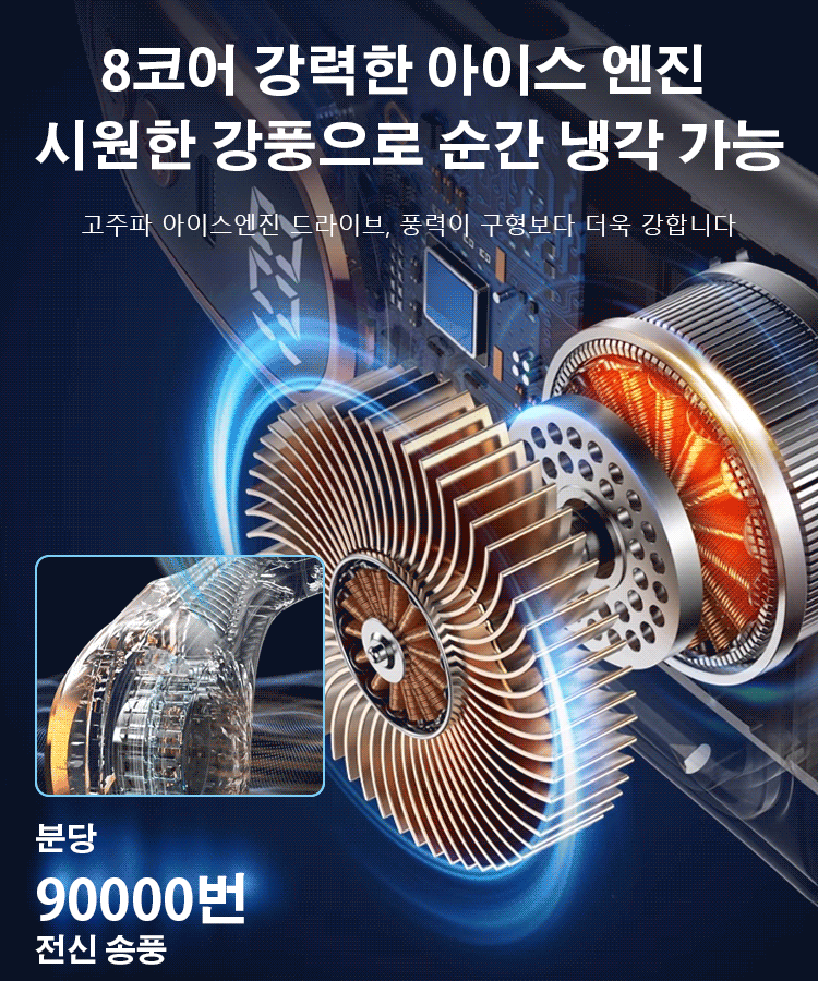 게으름뱅이 야외 휴대용 저소음 목걸이 에어컨 팬