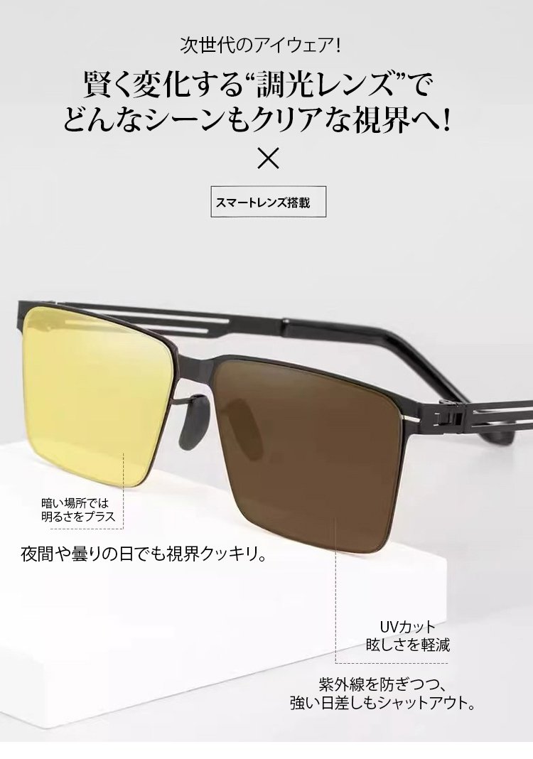 調光サングラス