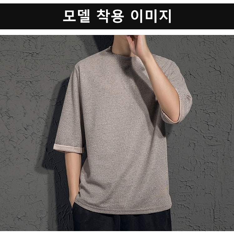 여성용 냉감 반팔 티셔츠 착용 모습