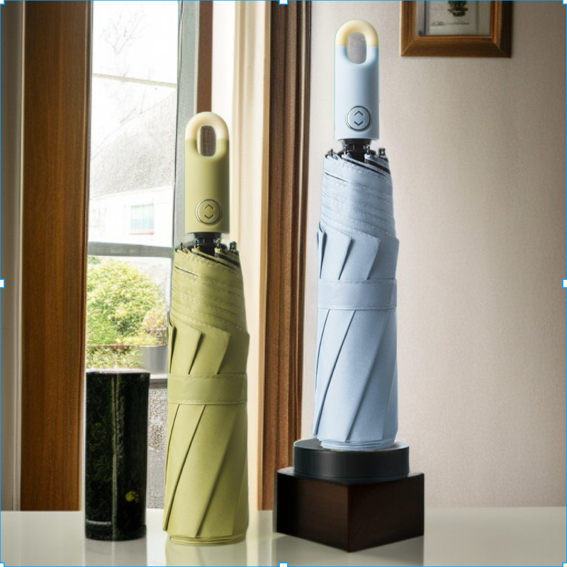 ร่มพับสามตอนอัตโนมัติสำหรับธุรกิจ กันแดด กันฝน กันแดด ใช้ได้ 2 แบบ