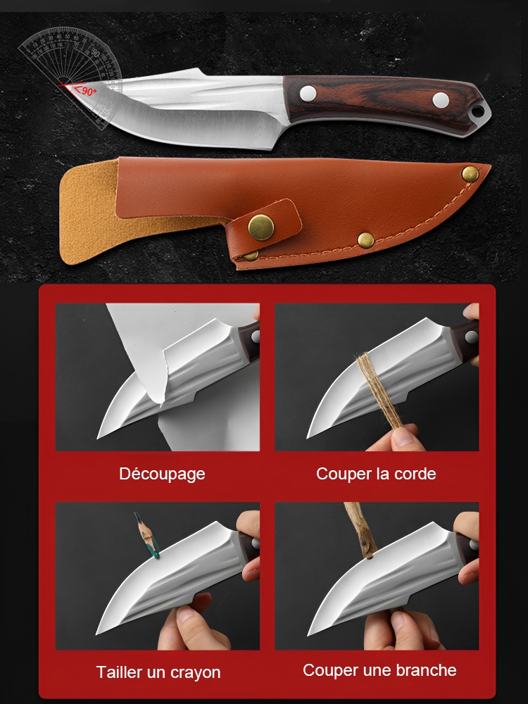 Coussin de camping professionnel en bois d'Edelstahl